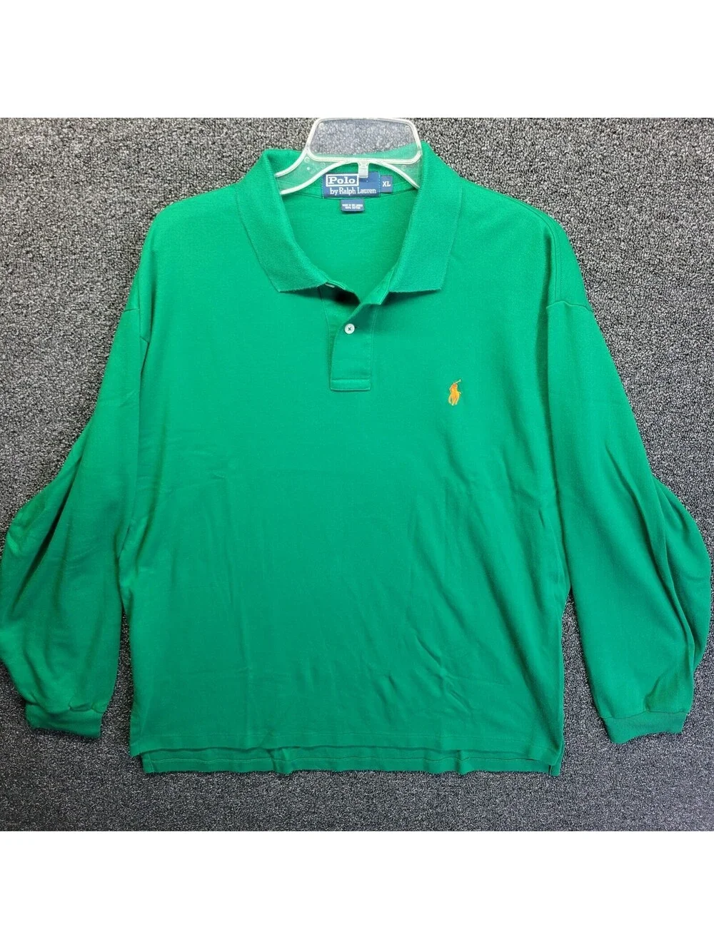 Vintage Polo Ralph Lauren Men's Pima Polo Shirt Green Sz XL